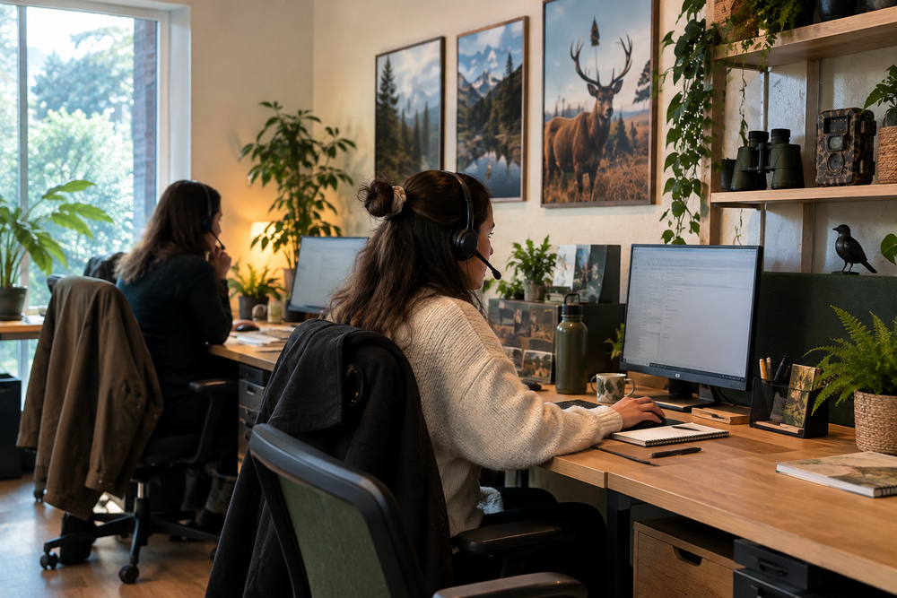 Espace de travail aux accents nature