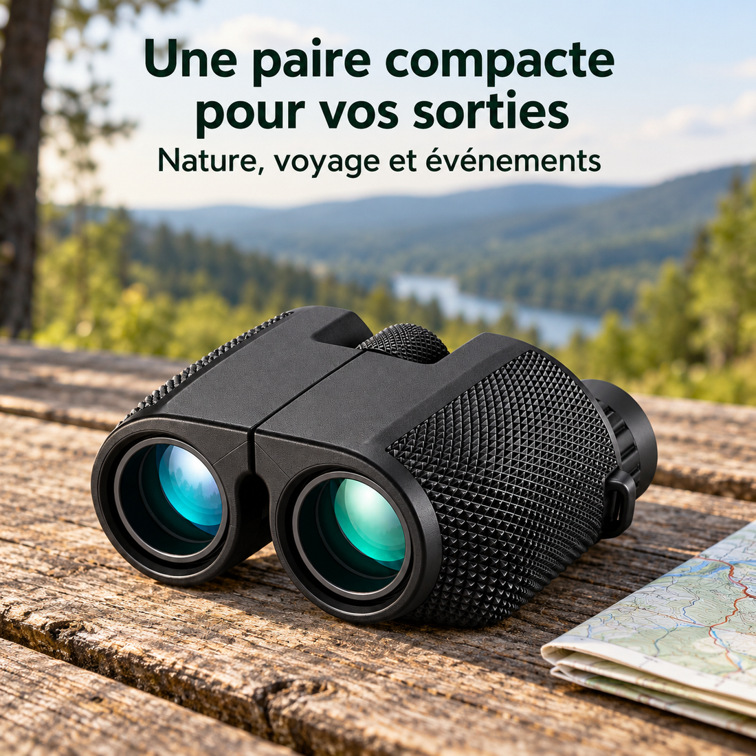 Jumelles 10X25 BAK4 FMC – Compactes — mise en situation