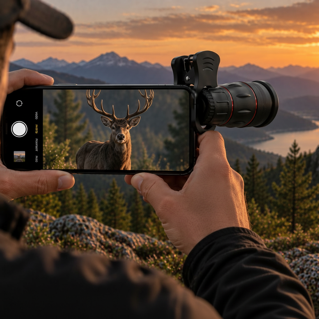 Téléobjectif Smartphone 18x – Observation à Distance