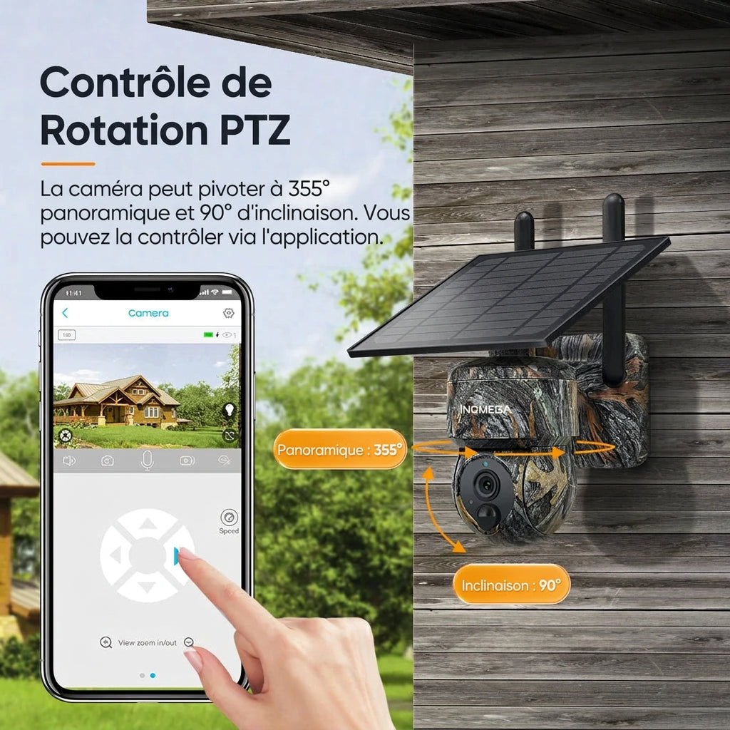Caméra Solaire 5MP – Wi-Fi ou 4G et Vision Nocturne