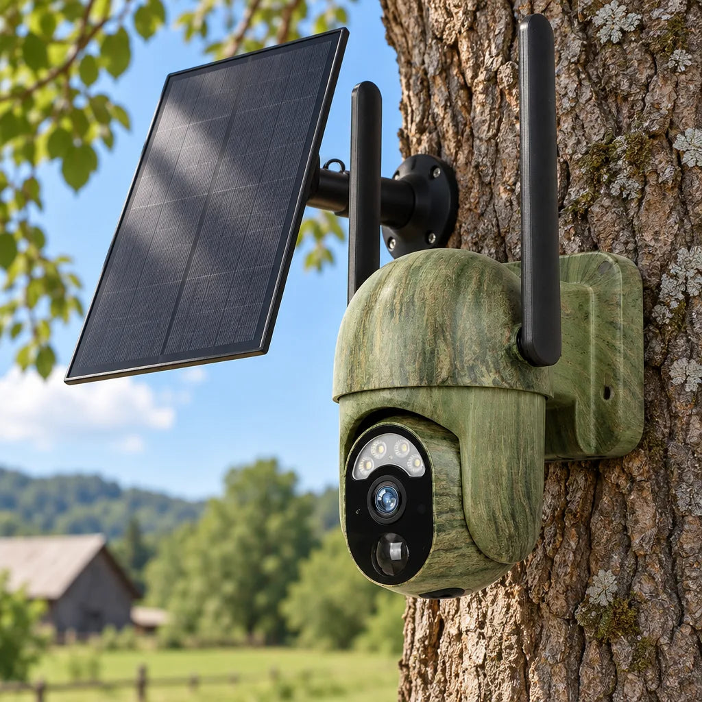 Caméra Solaire 4MP IP66 – Wi-Fi ou 4G