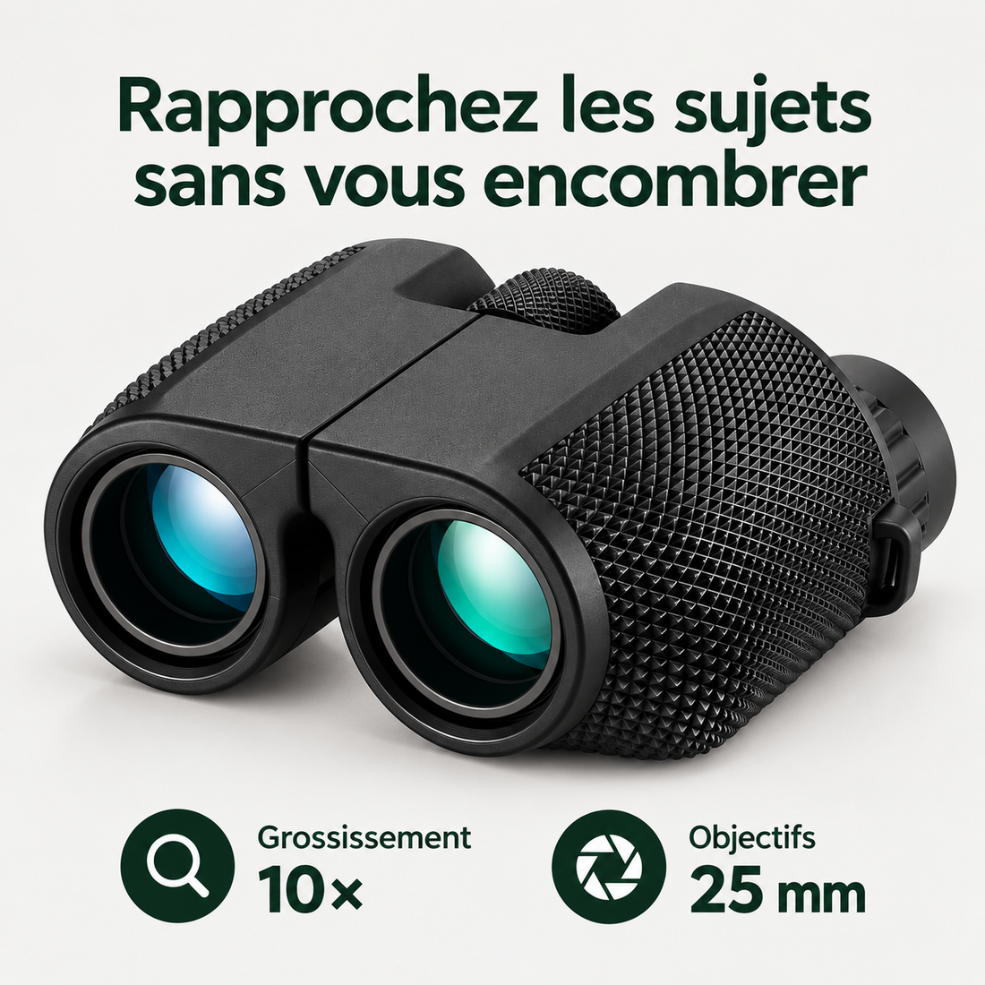 Jumelles 10X25 BAK4 FMC – Compactes — caractéristiques et bénéfices