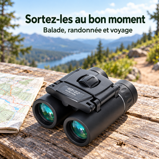 Jumelles de Poche 40x22 Compactes et Pliables – BAK4 FMC — mise en situation