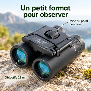 Jumelles de Poche 40x22 Compactes et Pliables – BAK4 FMC — détails du produit