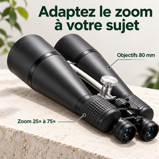 Jumelles 25-75x80 à Zoom Variable – Observation Longue Distance — caractéristiques et bénéfices
