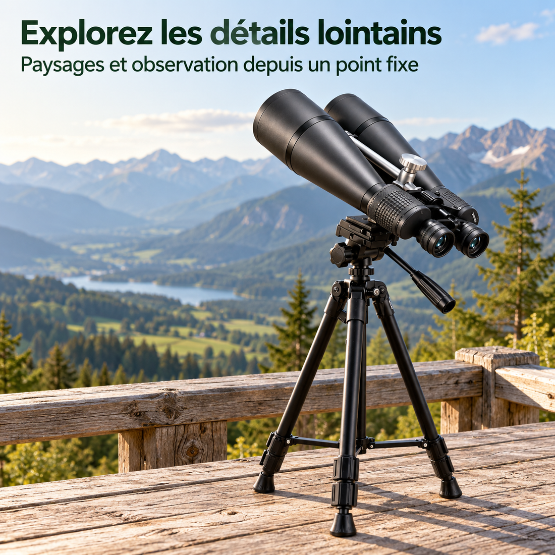 Jumelles 25-75x80 à Zoom Variable – Observation Longue Distance — mise en situation