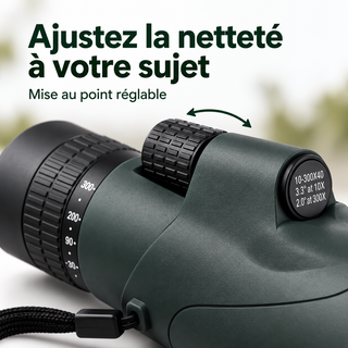 Monoculaire 10-30x50 Zoom – BAK4, FMC et IPX5 — détails du produit