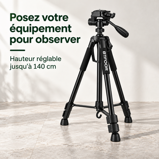 Trépied Aluminium pour Jumelles et Monoculaires – 140 cm — caractéristiques et bénéfices